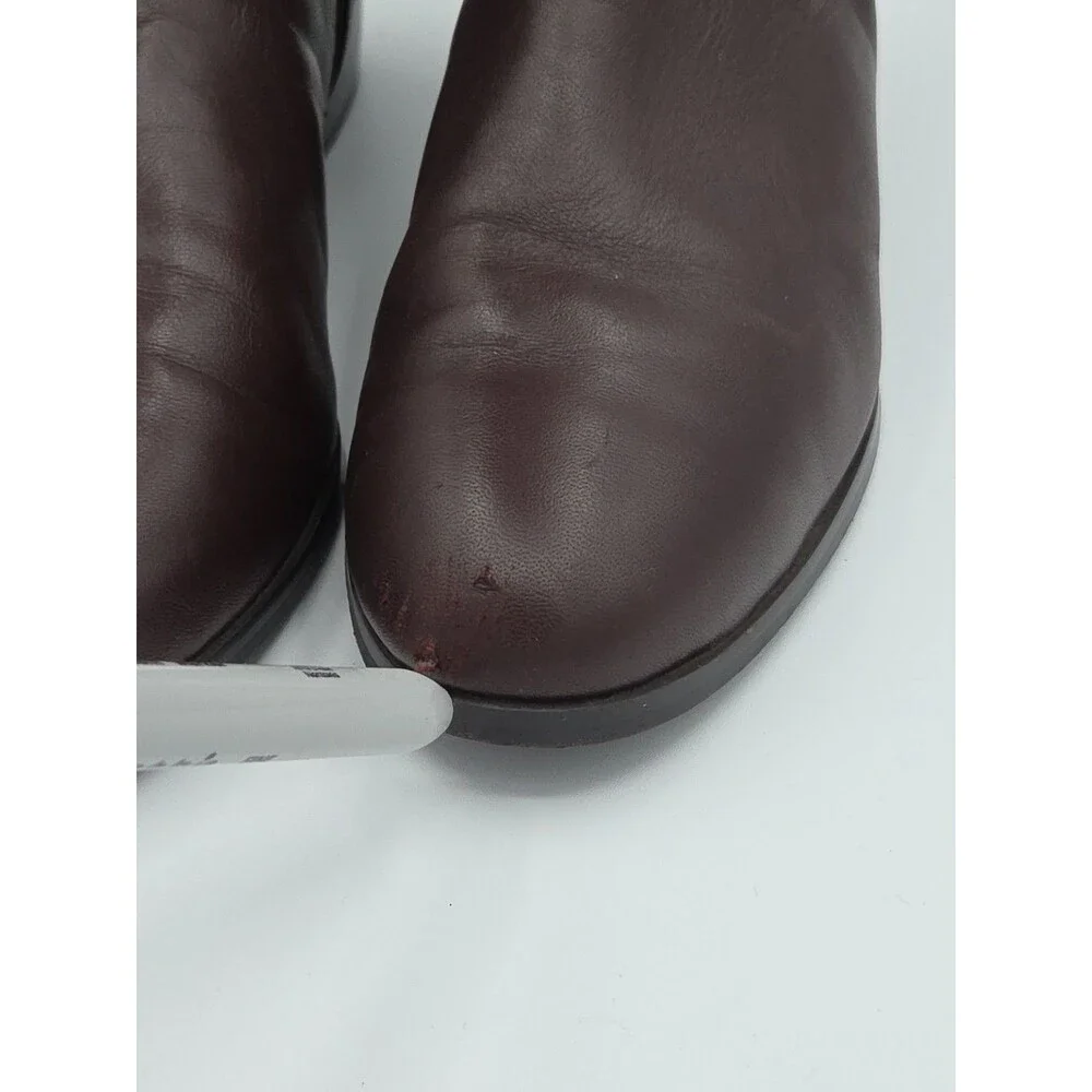 MICHAEL Michael Kors Bromley Flat Tall Leather Boots Brown Women's Size 5.5